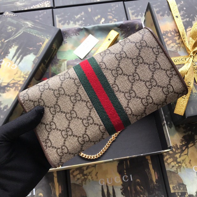 Gucci女包 546592 古馳2019早春新款 ophia系列全皮斜挎包 Gucci錢包式斜挎包  gqy1103